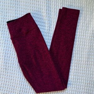 Women's Burgundy Leggings